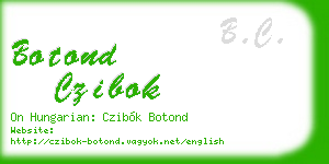 botond czibok business card