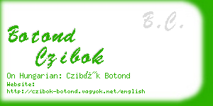 botond czibok business card